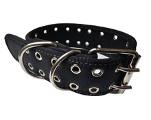 Cargar imagen en el visor de la galería, Collar Ancho de Neopreno para Razas Grandes - Color Negro (65 cm)
