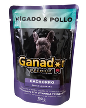 Cargar imagen en el visor de la galería, GANADOR PREMIUM ALIMENTO HUMEDO CACHORRO HÍGADO &amp; POLLO

