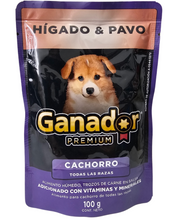 Cargar imagen en el visor de la galería, GANADOR ALIMENTO HUMEDO PREMIUM WET CACHORRO HÍGADO &amp; PAVO

