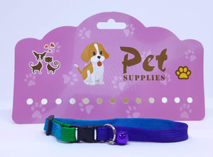Collar multicolor con cascabel 1 x 30 cm
