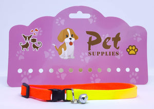 Collar multicolor con cascabel 1 x 30 cm