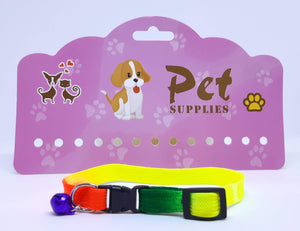 Collar multicolor con cascabel 1 x 30 cm