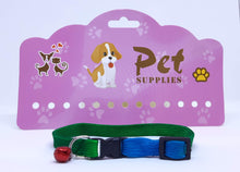 Cargar imagen en el visor de la galería, Collar multicolor con cascabel 1 x 30 cm
