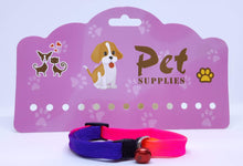 Cargar imagen en el visor de la galería, Collar multicolor con cascabel 1 x 30 cm
