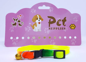 Collar multicolor con cascabel 1 x 30 cm
