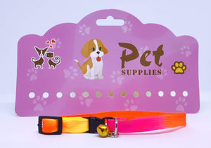 Collar multicolor con cascabel 1 x 30 cm