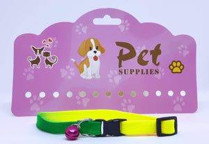 Collar multicolor con cascabel 1 x 30 cm