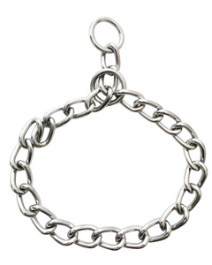 Collar cadena de castigo ancho#6  60cm