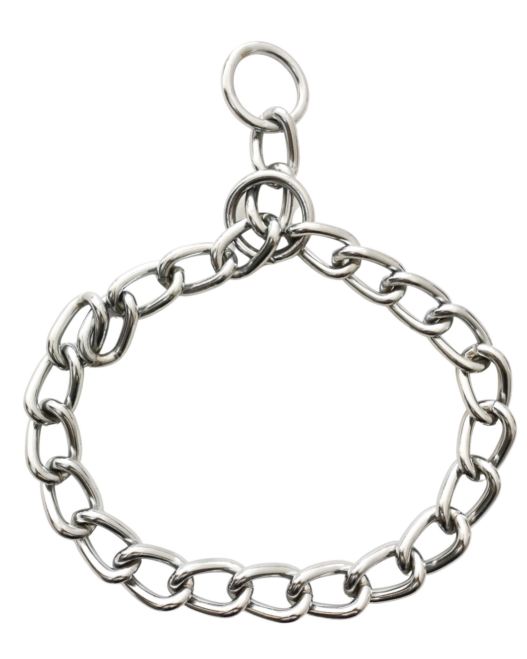 Collar cadena de castigo ancho#6  60cm