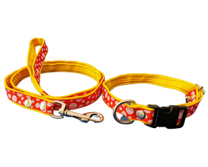 Collar con correa adornado mediano
