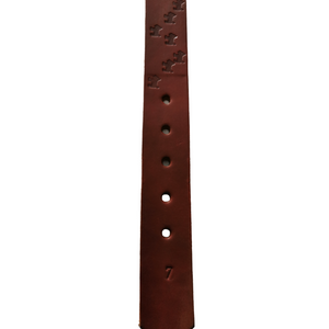 Collar de piel doble tirón #7