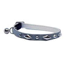 Cargar imagen en el visor de la galería, Collar con cascabel mezclilla 1x30 cm
