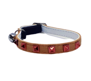 Collar con cascabel mezclilla 1x30 cm