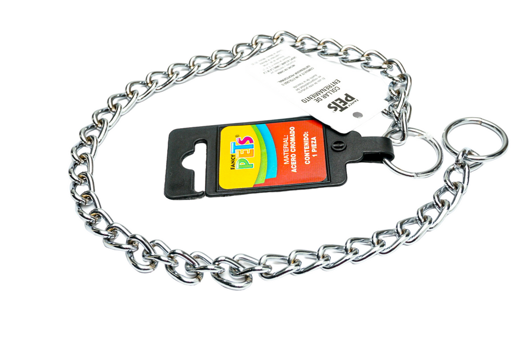Collar de castigo acero cromado / entrenamiento 4.0 mm /70 cm