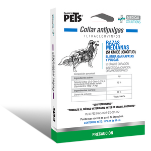 COLLAR ANTIPULGAS PARA PERRO MEDICAL SOLUTIONS RAZAS MEDIANAS