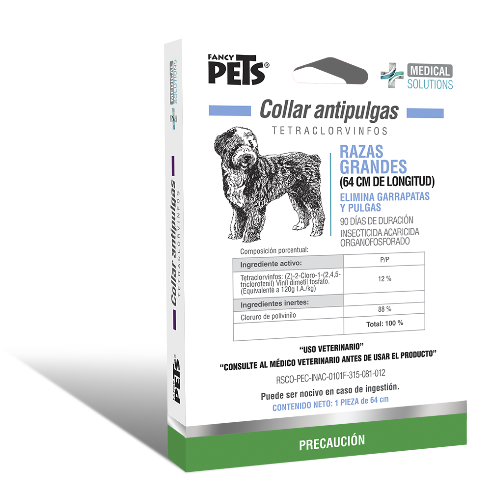 COLLAR ANTIPULGAS PARA PERRO MEDICAL SOLUTIONS RAZAS GRANDES