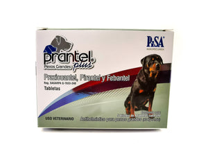 Pastilla Individual Prantel Plus Perros Grandes - Desparasitante para Perros de 40 kg o Más