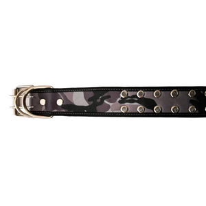 Collar Ancho de Loneta Reforzado para Razas Grandes - Estilo Camuflaje (65 cm)