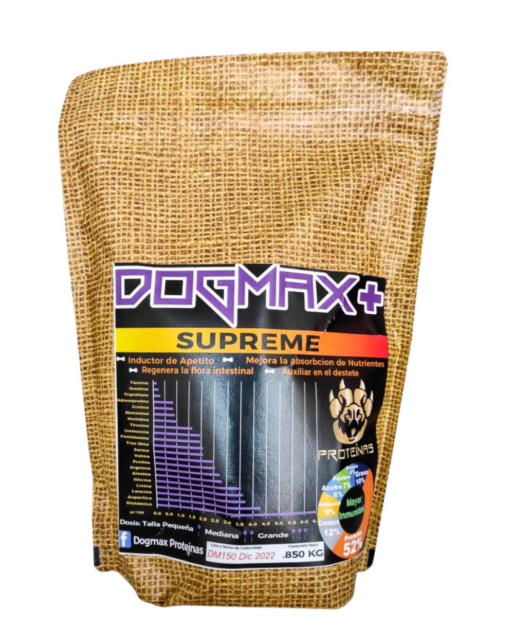 Proteína para Perros DOGMAX+ Supreme - 850g