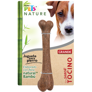 JUGUETE HUESO DE BAMBU GRANDE TOCINO