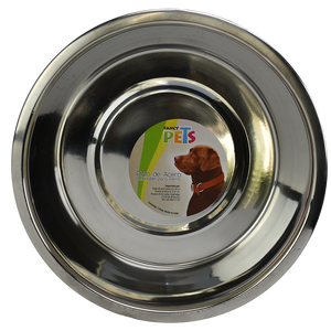 PLATO DE ACERO CON BASE ANTIDERRAPANTE 96 OZ (2.7 KG)