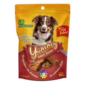 Premio Galletas para perro Yummy sabor tocino