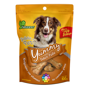 Premio Galletas para perro Yummy sabor pollo